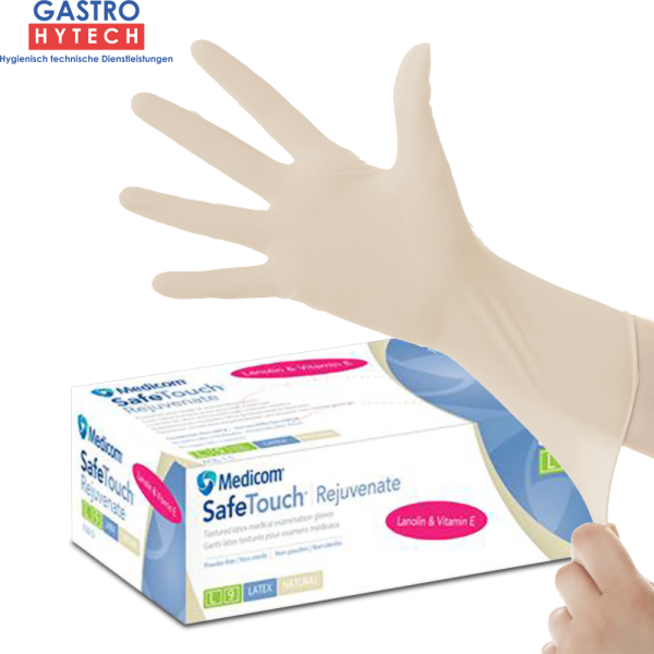 Medicom Latex Handschuhe SafeTouch® Connect™ Rejuvenate (1000 Stück/500 Paare)
